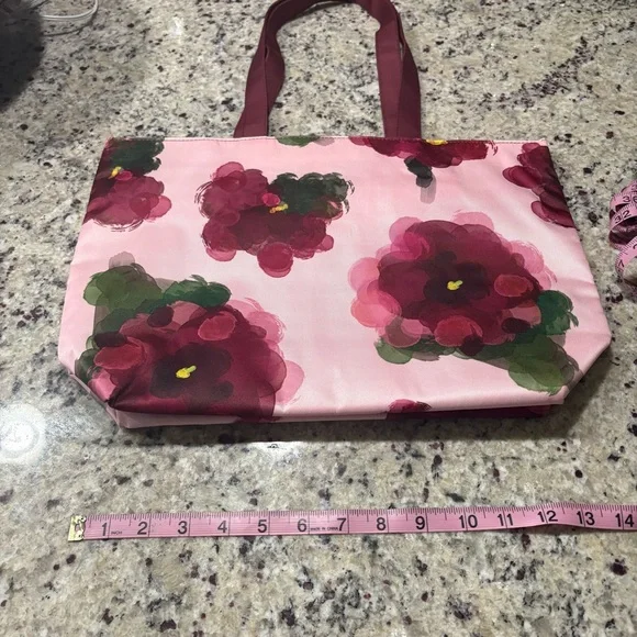 Clinique X Jonathan Cohen floral print tote bag and makeup bag New Without tags - Picture 8 of 10